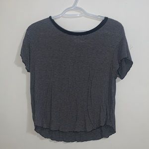 Black and cream stripped shirt